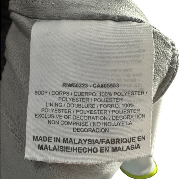 Nike Dri-FIT Tempo Running Shorts Gray White Neon Trim Women’s Size M - Picture 6 of 8